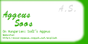 aggeus soos business card